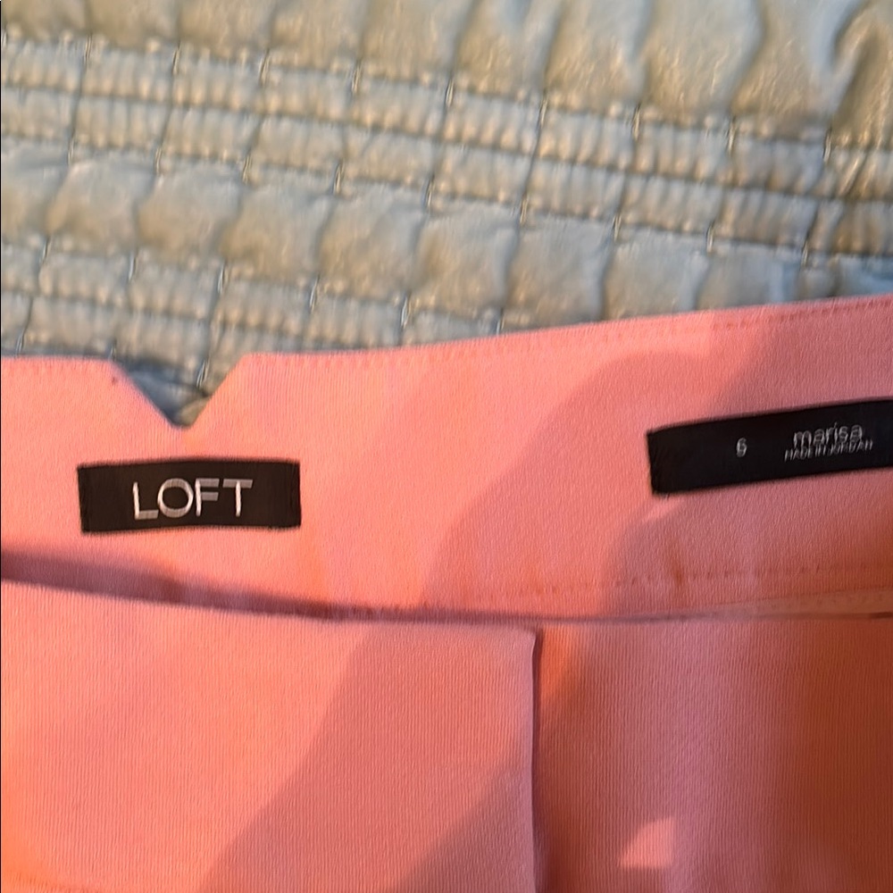 Loft Pink Women's cuffed Pants - Picture 3 of 5